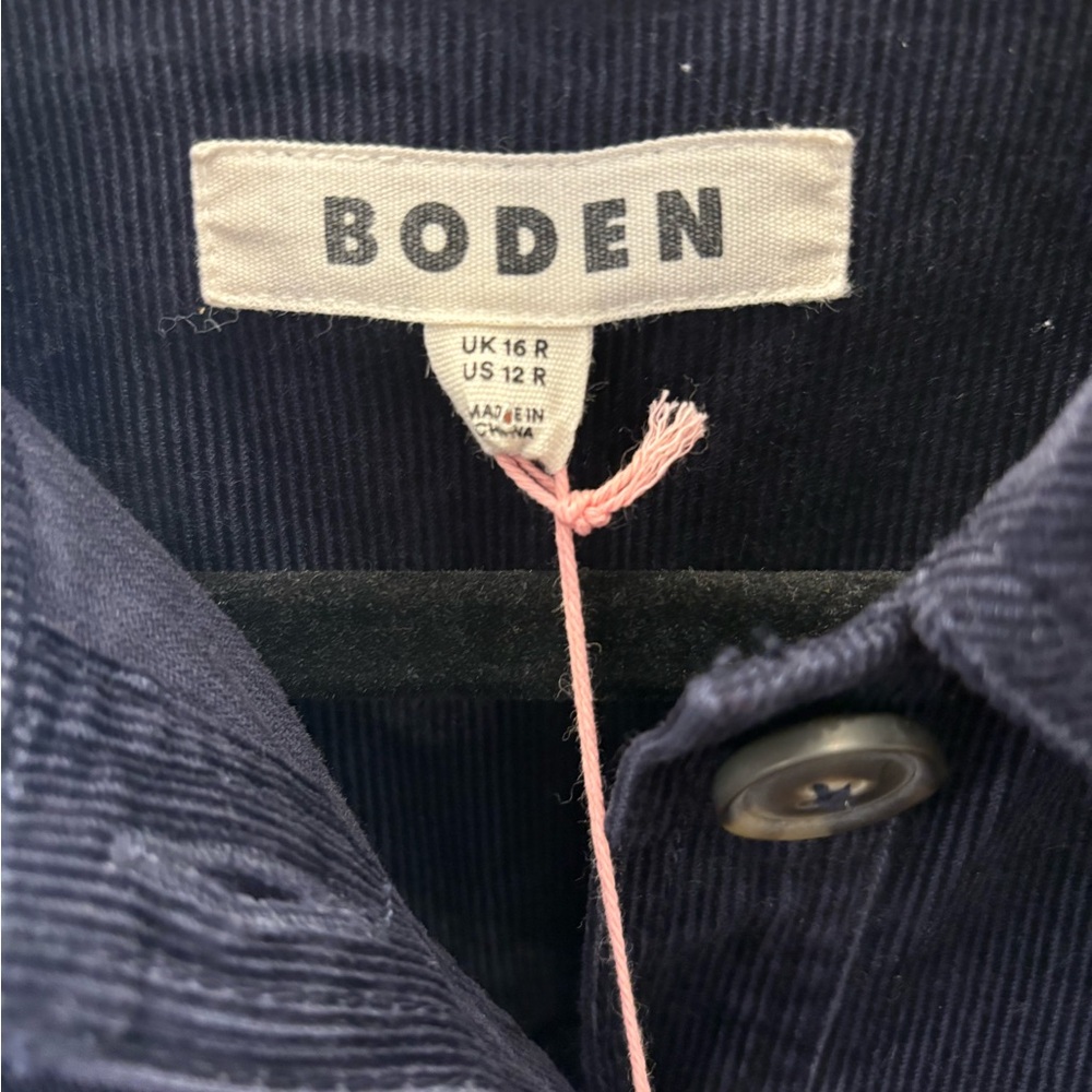 Boden Dark Blue Amanda Cord Midi Dress - Picture 12 of 13